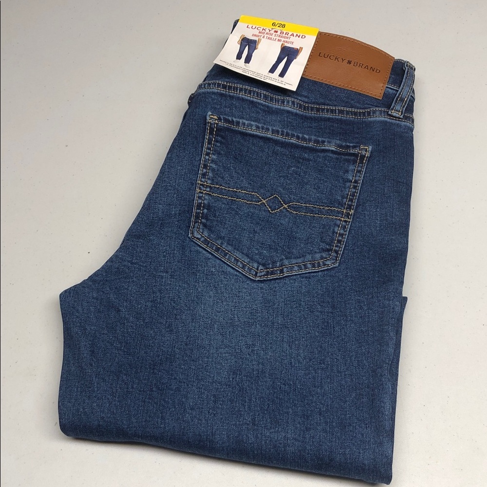 NWT LUCKY BRAND MID-RISE STRAIGHT JEANS 6/28x30 ⭐️